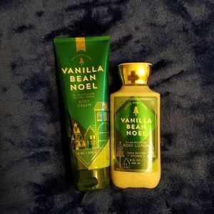 Bath and bodywork vanilla bean noel lotion duo